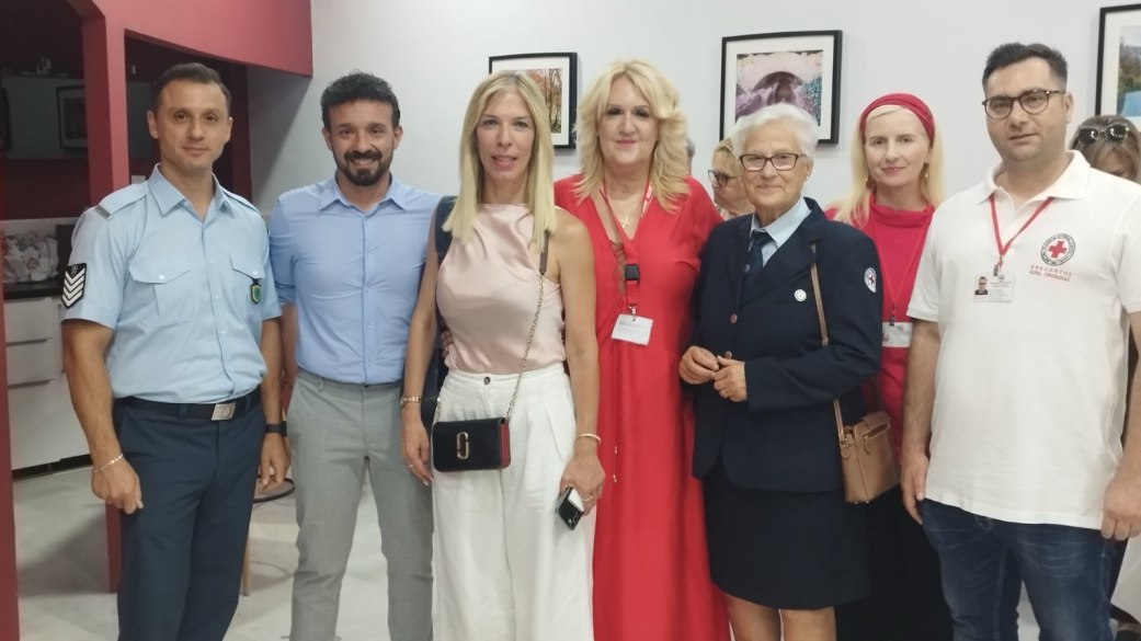 Συμμετοχη στην εκδηλωση που διοργανωσε ο Ελληνικος Ερυθρος Σταυρος, Περιφερειακο Τμημα Γουμενισσας, τον Ιουνιο του 2024 για το θεμα της εμφυλης και ενδοοικογενειακης βιας.